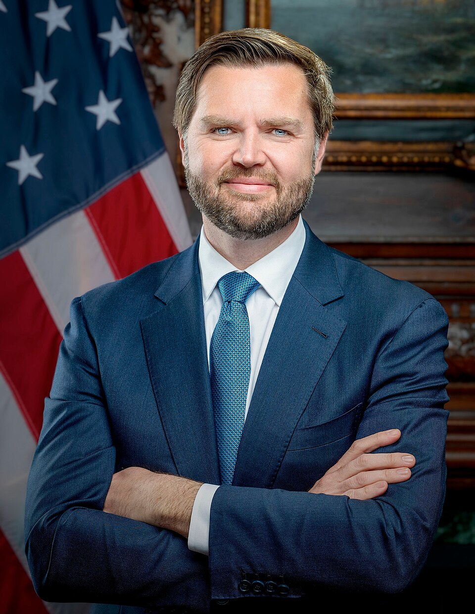 Official Vice Presidential portrait of JD Vance