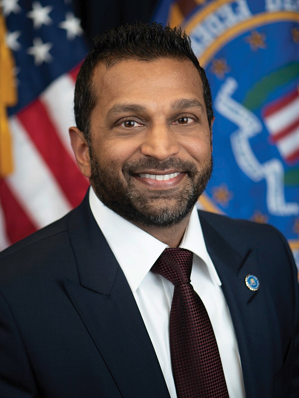 Official FBI portrait of Kash Patel